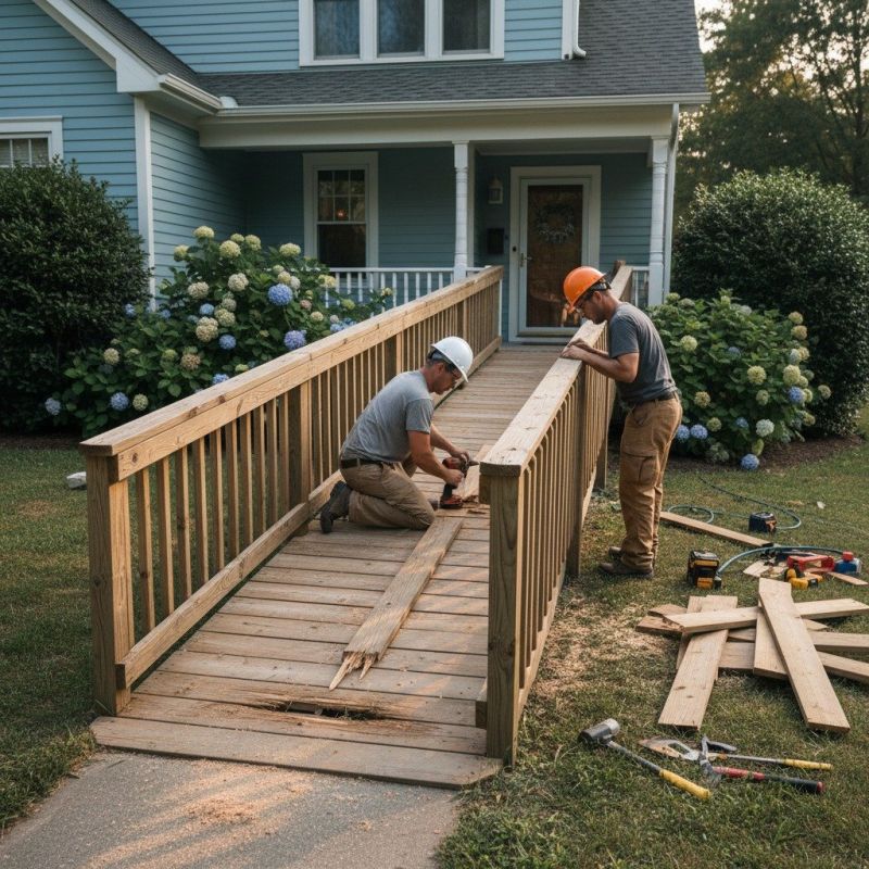 Accessible Ramp Construction in Wilmington, NC