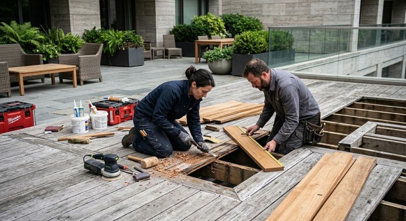Cedar Deck Repair in Redmond, WA