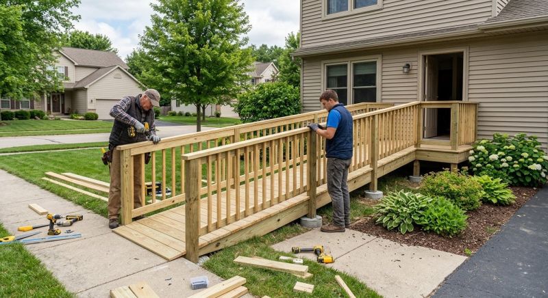 Handicap Ramp Construction in Kansas City, KS