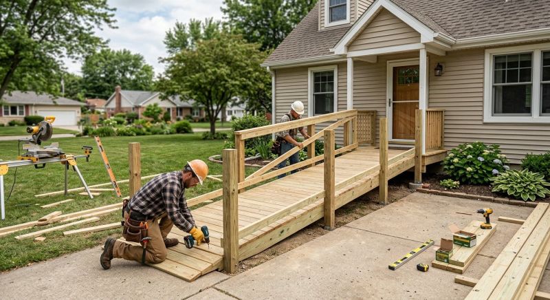 Handicap Ramp Installation in Conroe, TX