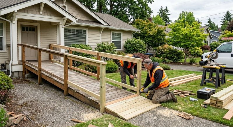 Handicap Ramp Replacement in Conroe, TX