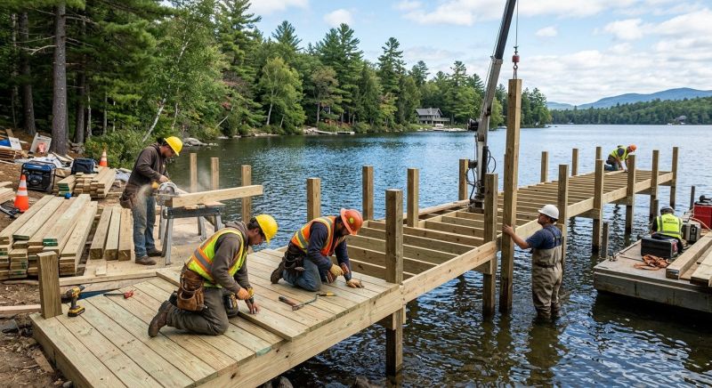 Pond Dock Construction in Alpharetta, GA