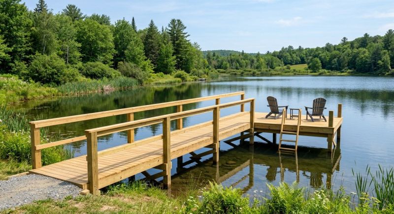 Pond Dock Installation in Olathe, KS