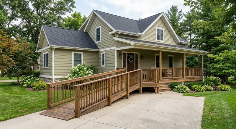 Porch Ramp Installation in Kansas City, KS