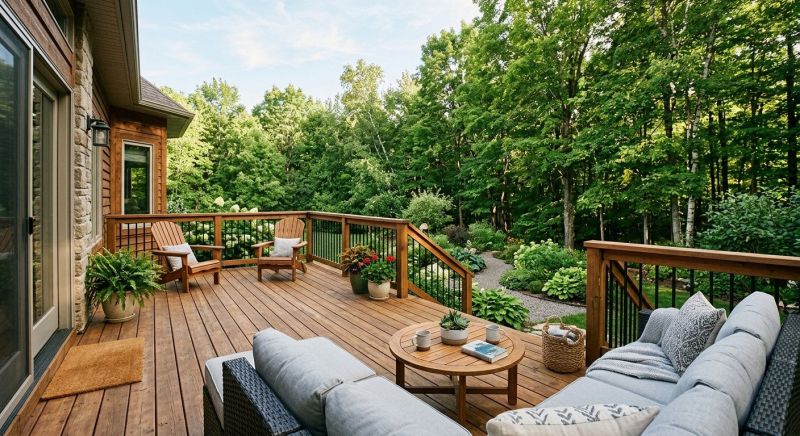 Redwood Deck Installation in Redmond, WA