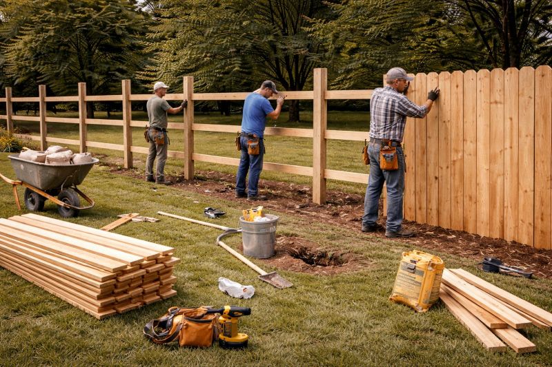 Wood Fence Installation in Pearland, TX