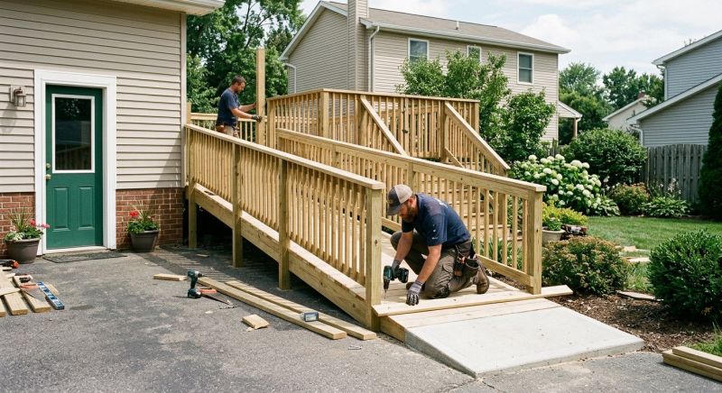 Wood Ramp Installation in Kansas City, KS